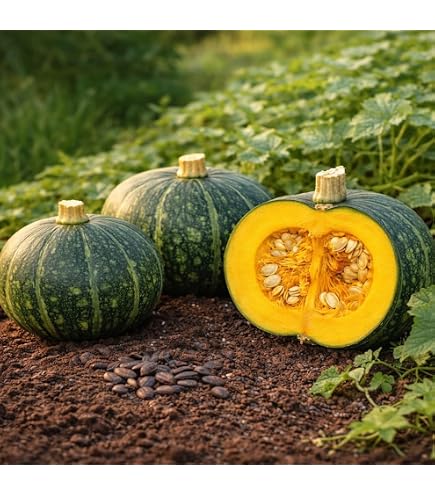 お豆 Amazon.com : Japanese Pumpkin Kabocha Seeds - Open Pollinated
